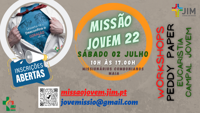 MISSÃO JOVEM 22 – Inscrições Abertas